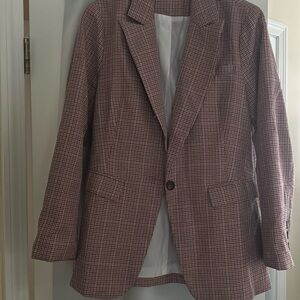 Women’s plaid blazer